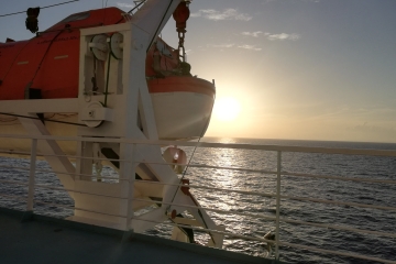 Mit der Fähre retour Sardinien